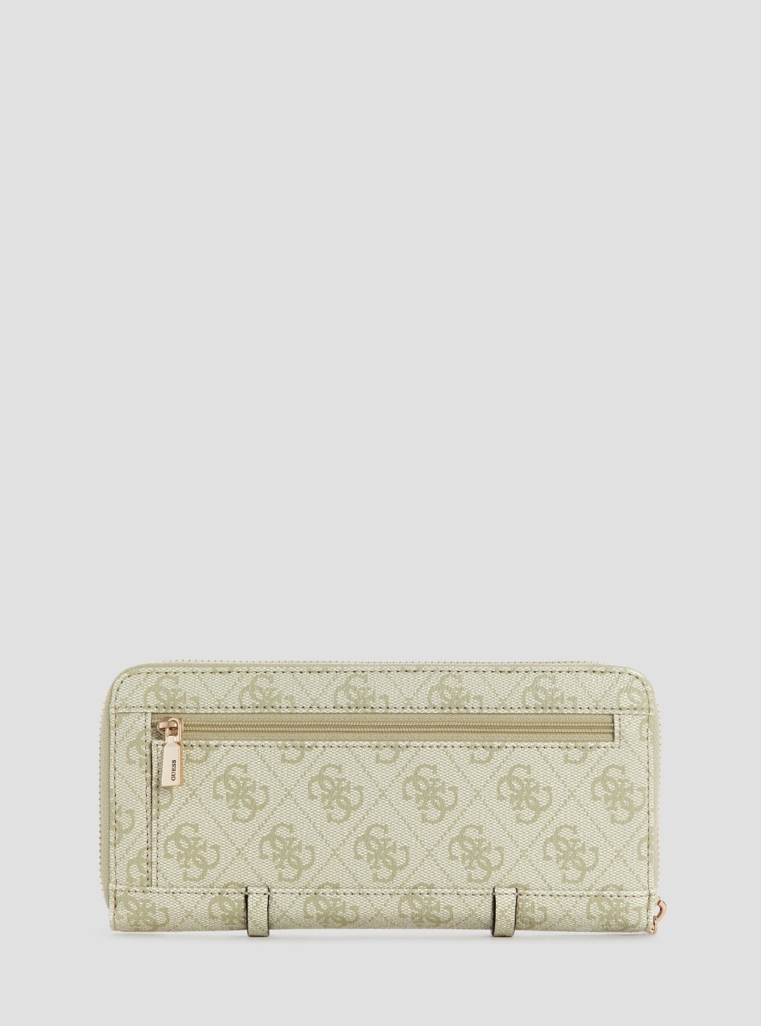 GUESS Womens Green Logo Leona Large Zip-Around Wallet SG9917146 Back View