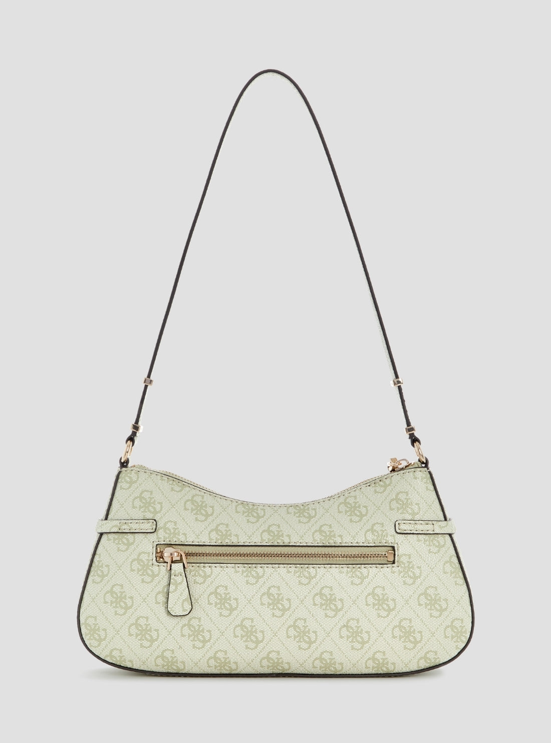 GUESS Womens Green Logo Leona Shoulder Bag SG991718 Back View