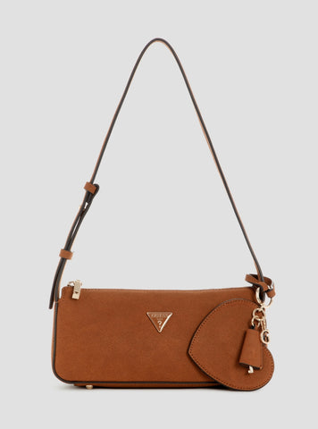 GUESS Womens Brown Isobel Mini Shoulder Bag SG993272 Front View