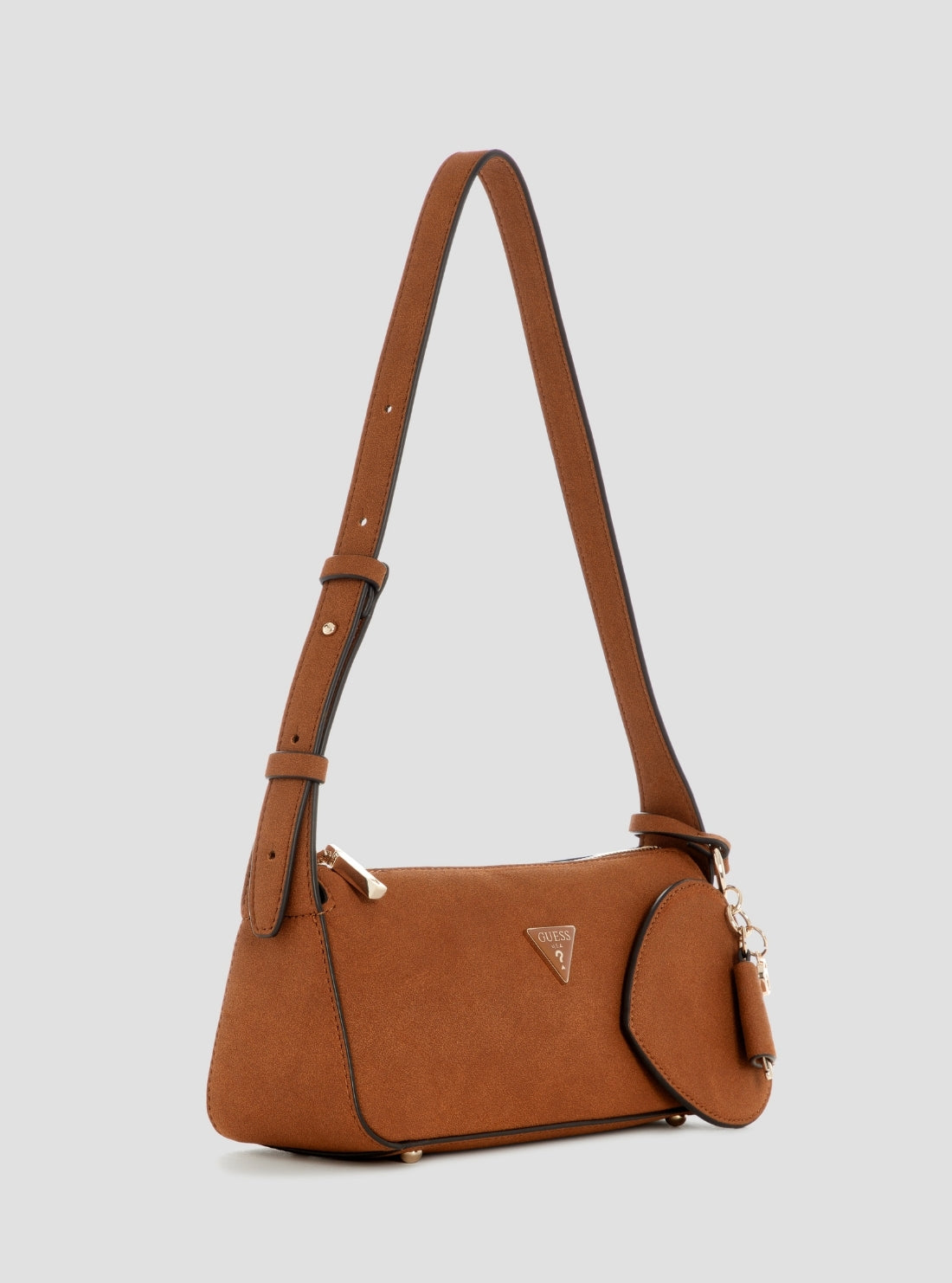 GUESS Womens Brown Isobel Mini Shoulder Bag SG993272 Side View