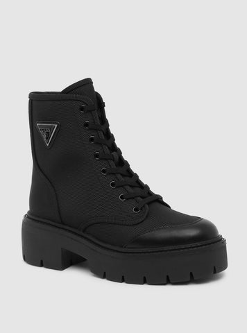 Black Shuna Lace Up Boots