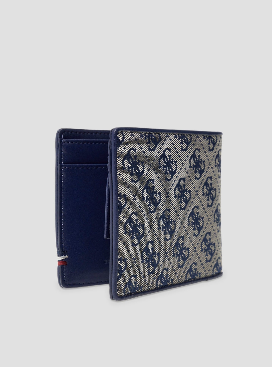 GUESS Mens Sand Blue Boston Bifold Wallet SMBOLJLEA20 Inside View
