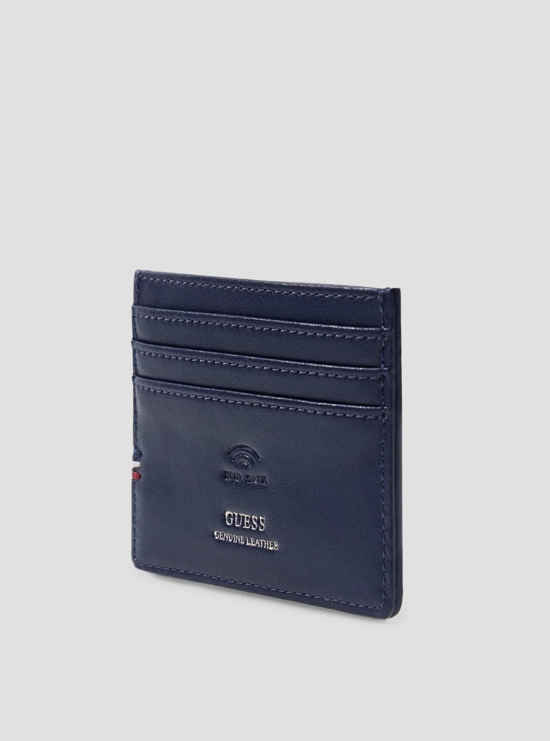 GUESS Mens Sand Blue Boston Leather Card Holder SMBOLJLEA25 Detail View