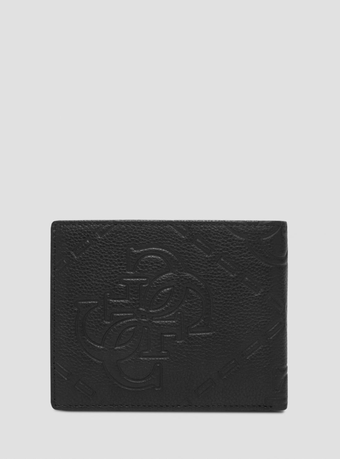 GUESS Mens Black Boston Medium Bifold Wallet SMBOMALEA20 Back View