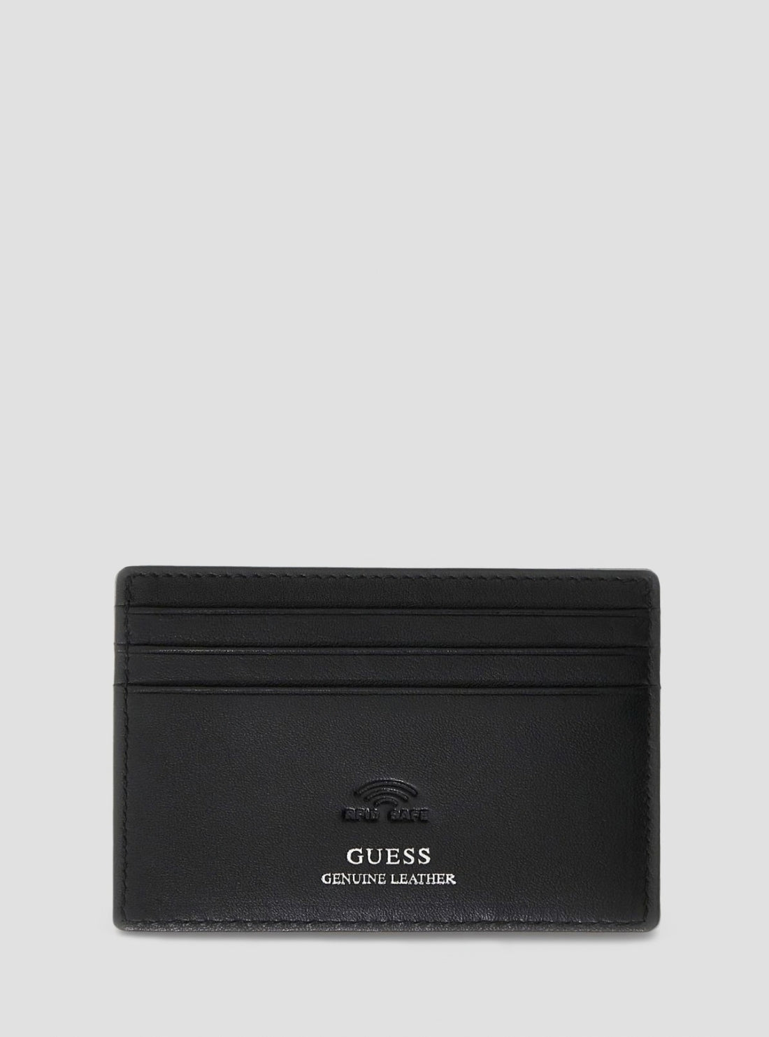 GUESS Mens Black Boston Card Holder SMBOMALEA25 back View