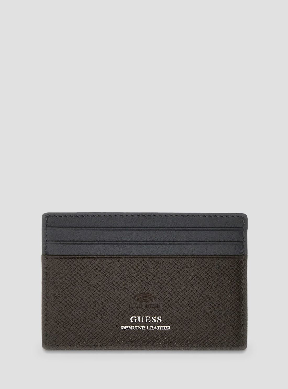 GUESS Wallet Brown Milano Card Holder SMMISBLEA25 Back View