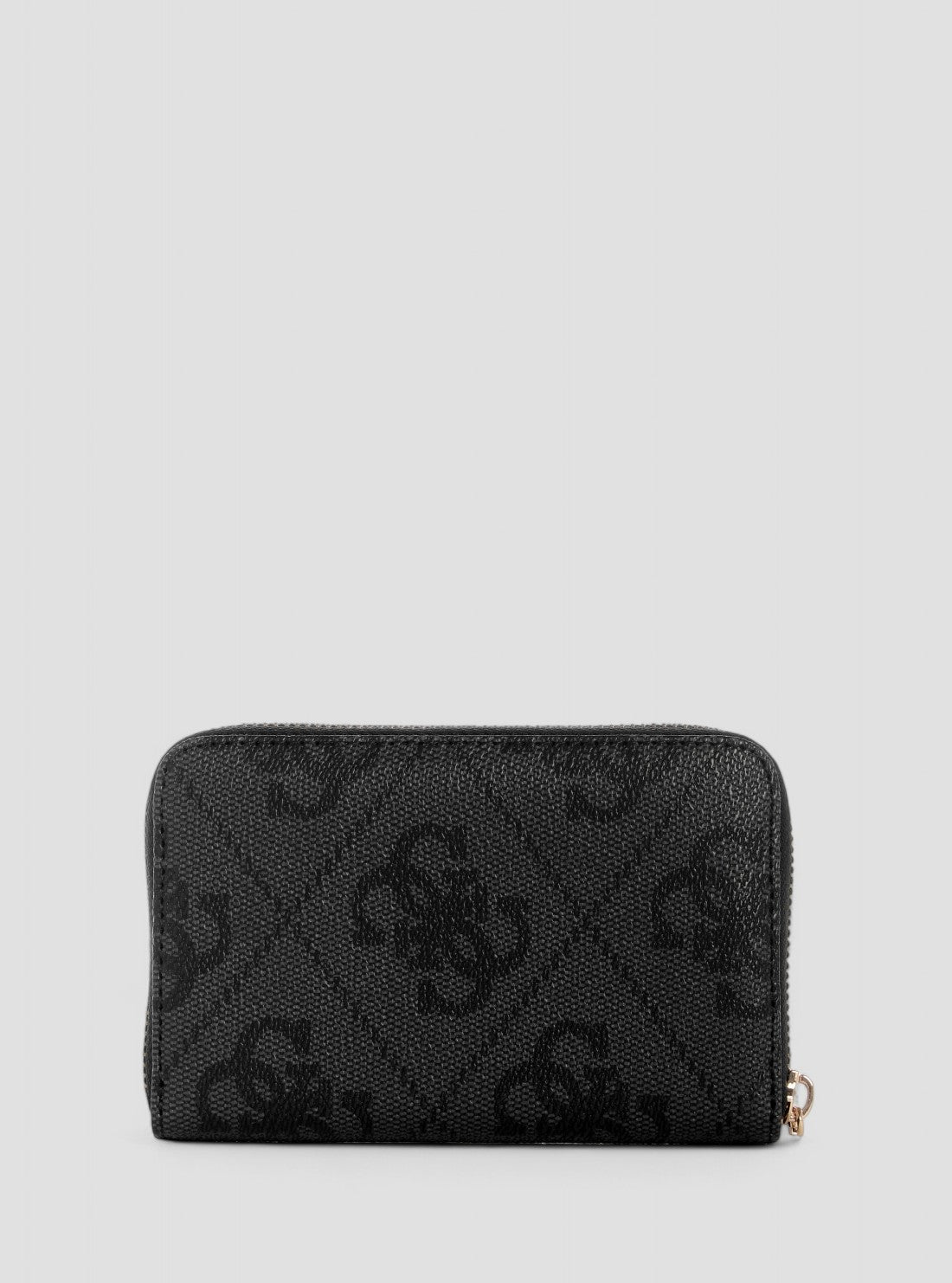 GUESS Womens Black Logo Laurel Medium Zip Around Wallet SO7459140 Back View