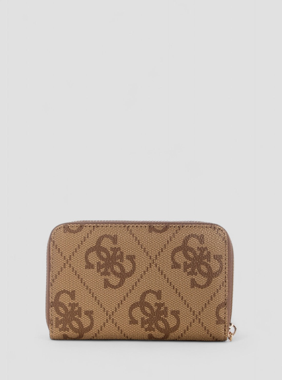 Brown Logo Laurel Medium Zip Around Wallet | GUESS