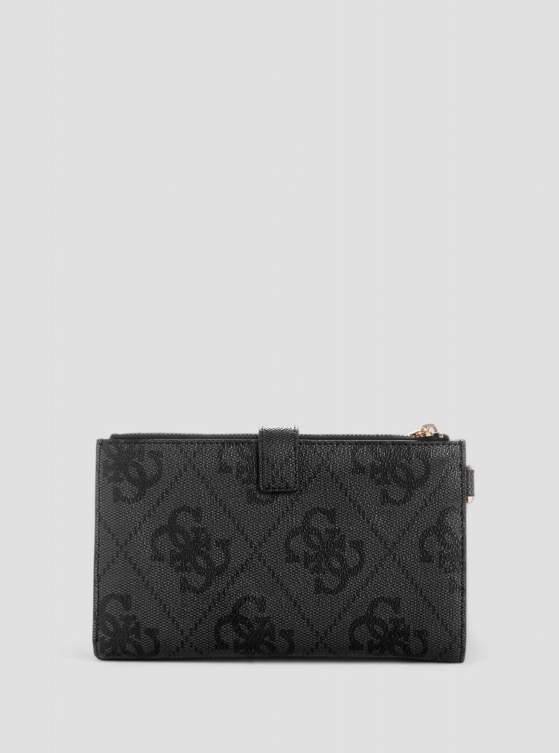 GUESS Womens Black Logo Laurel Double Zip Organiser Wallet SO7459157  Back View