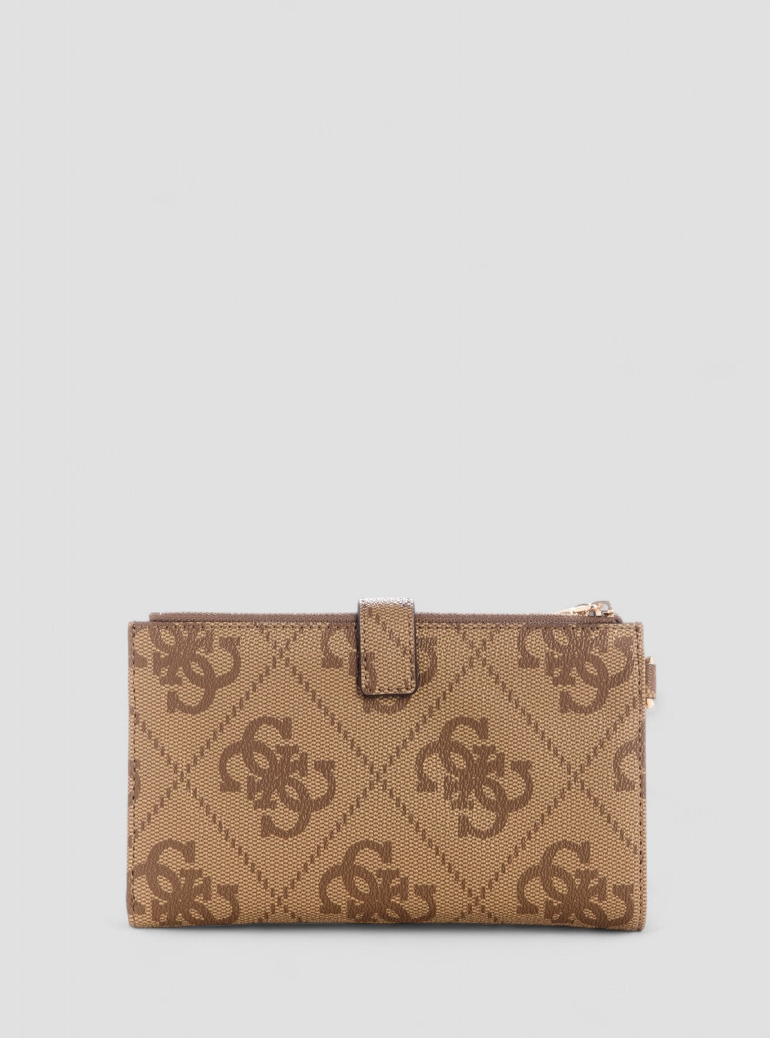 GUESS Womens Brown Logo Laurel Double Zip Organiser SO7459157 Back View