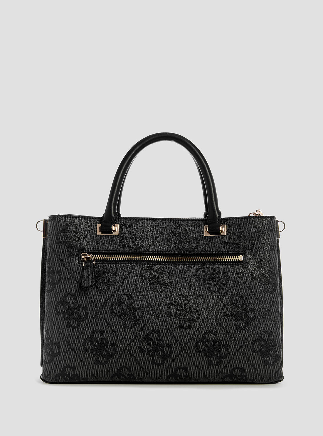 GUESS Womens Black Logo Erenia Girlfriend Satchel SO783806 Back View