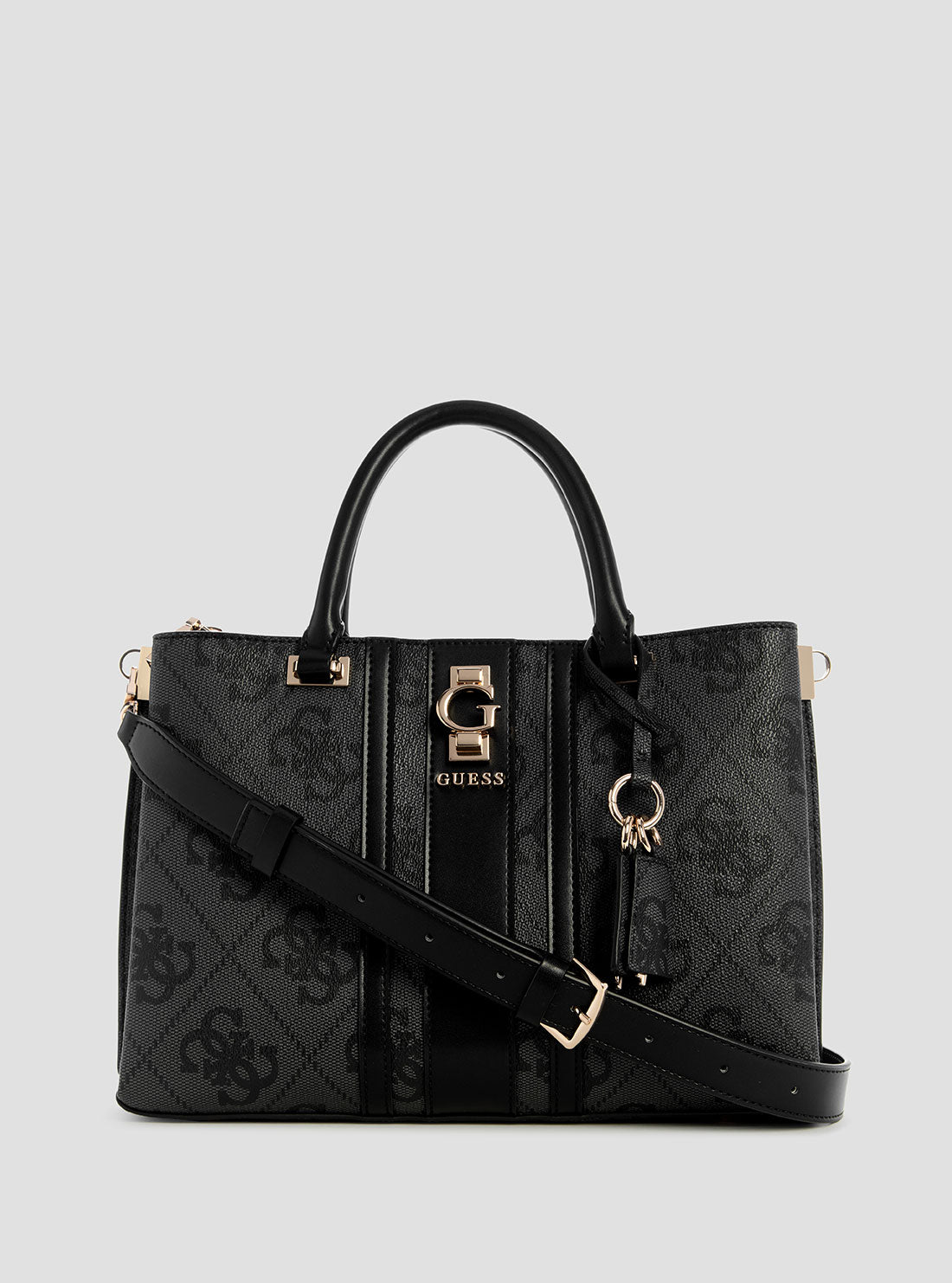 Black Logo Erenia Girlfriend Satchel | GUESS