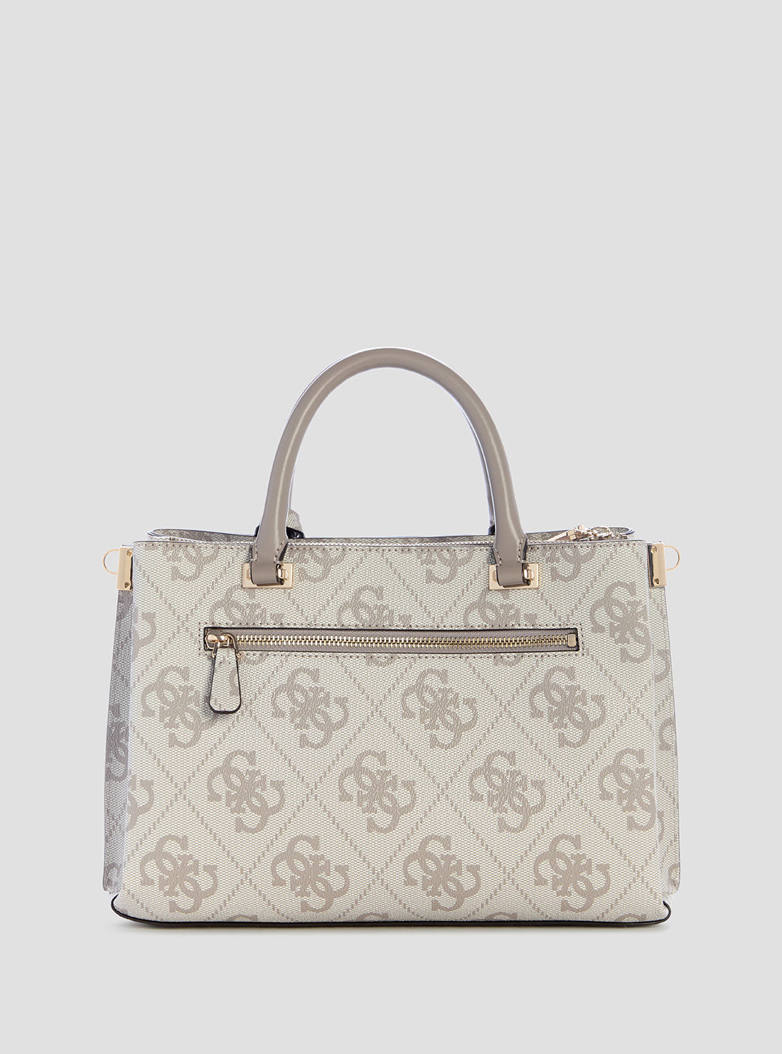 GUESS Keandra Borsa Satchel: Tracolla Donna In Poliuretano, Slate Logo