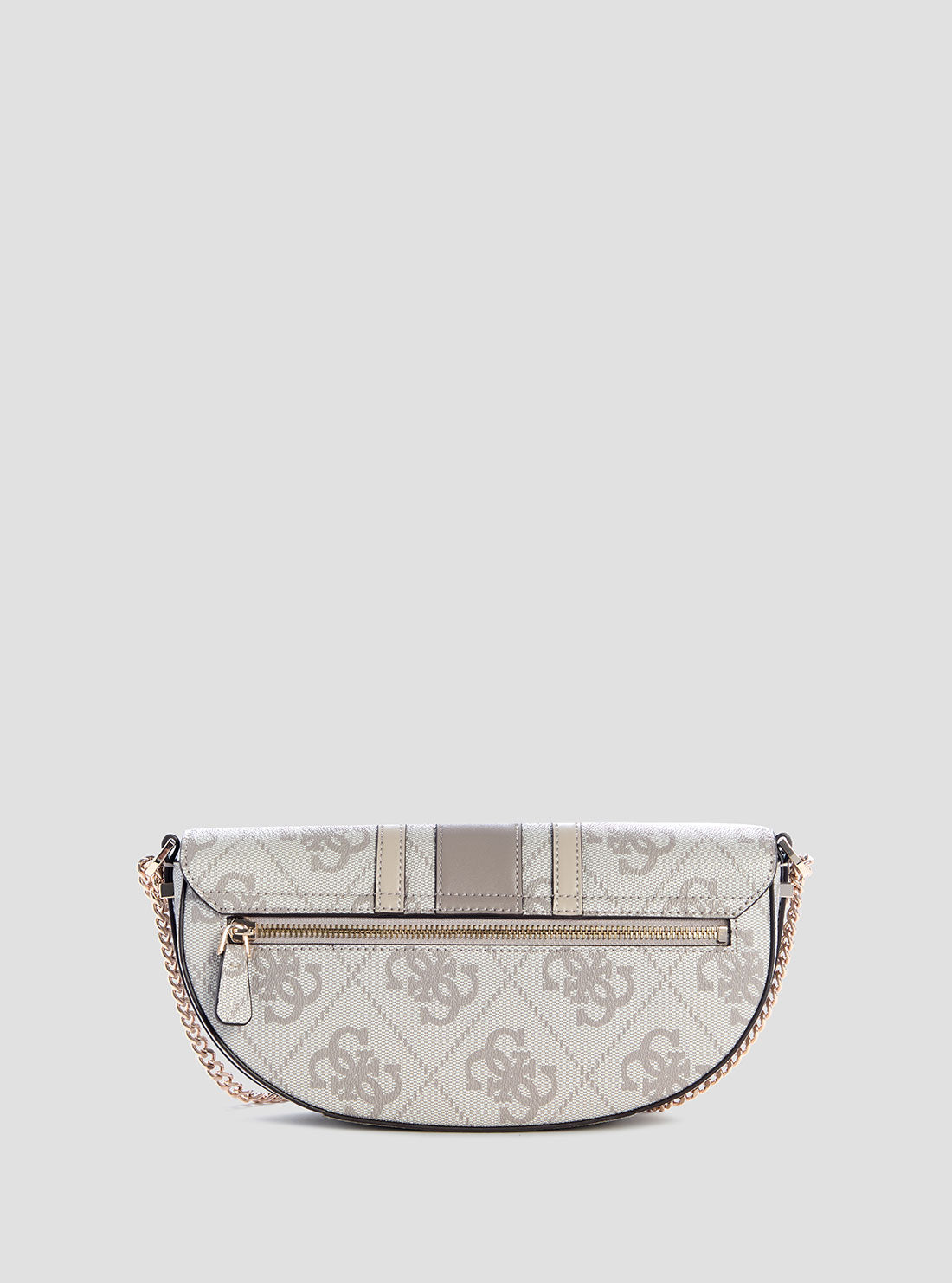 GUESS Womens Taupe Logo Erenia Convertible Crossbody Flap SO783821 Back View