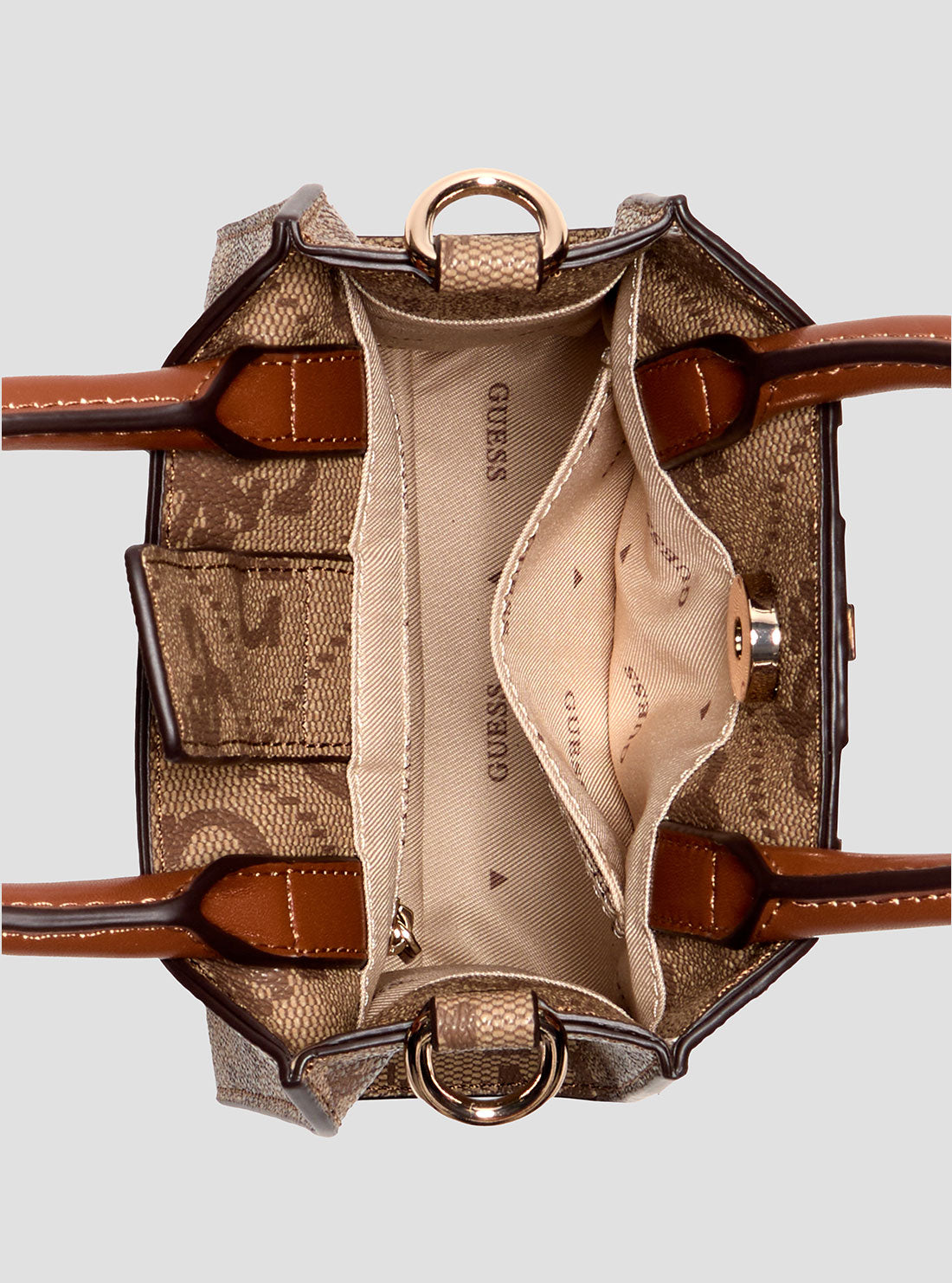 (取寄) ゲス レディース ミニ トート GUESS women Erenia Mini Tote Latte Logo 取寄) ゲス レディース ミニ トート GUESS women Erenia Mini Tote