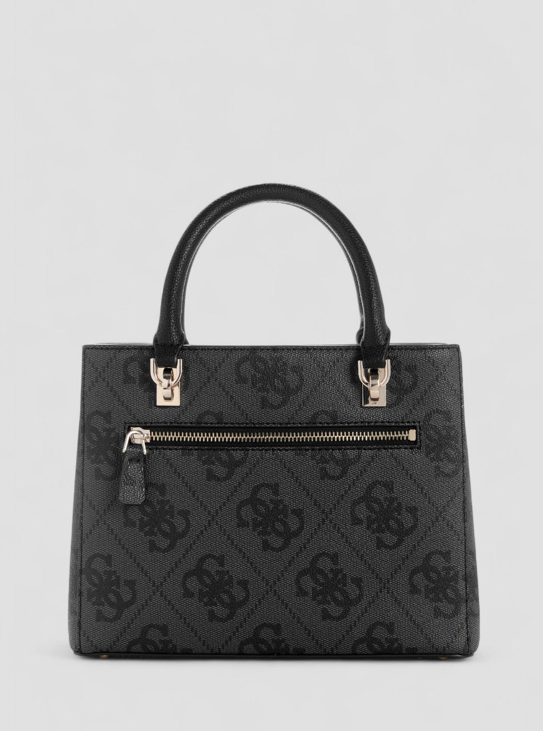 GUESS Womens Black Logo Noelle Small Compartment Satchel Bag SO967205 Back View