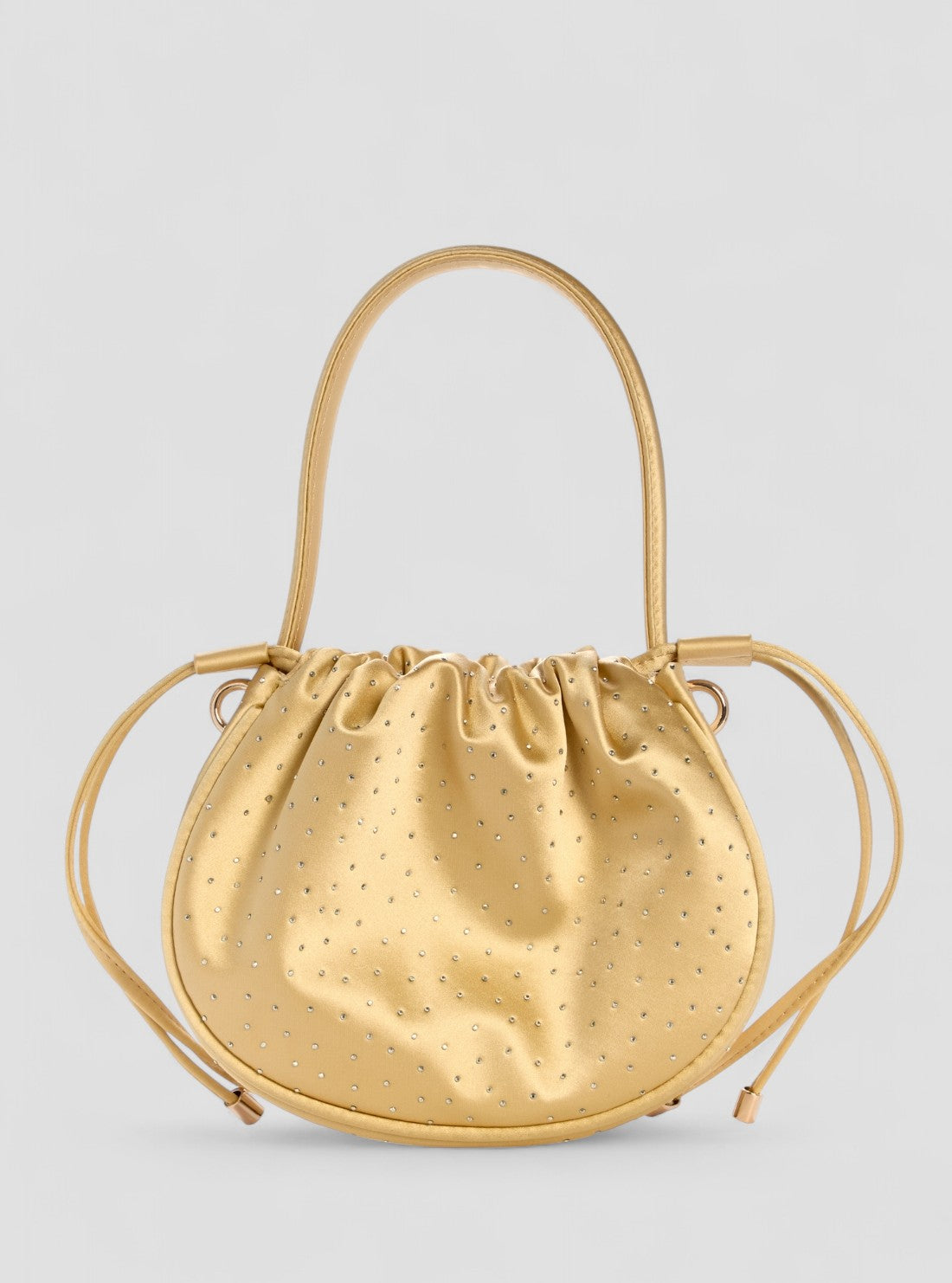 GUESS Womens Gold Elsie Pouch Bag SR965075 Back View