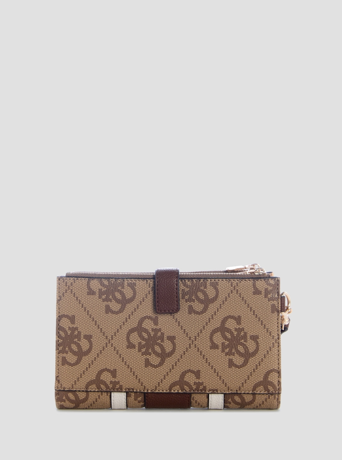 Brown Logo Laurel II Double Zip Organiser | GUESS