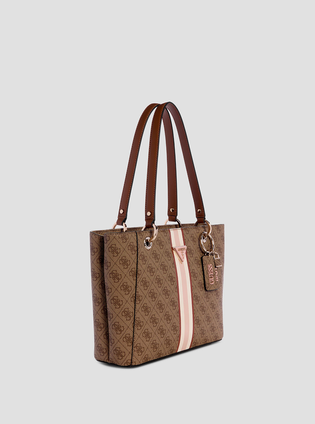 Brown Logo Noelle Small Tote Bag