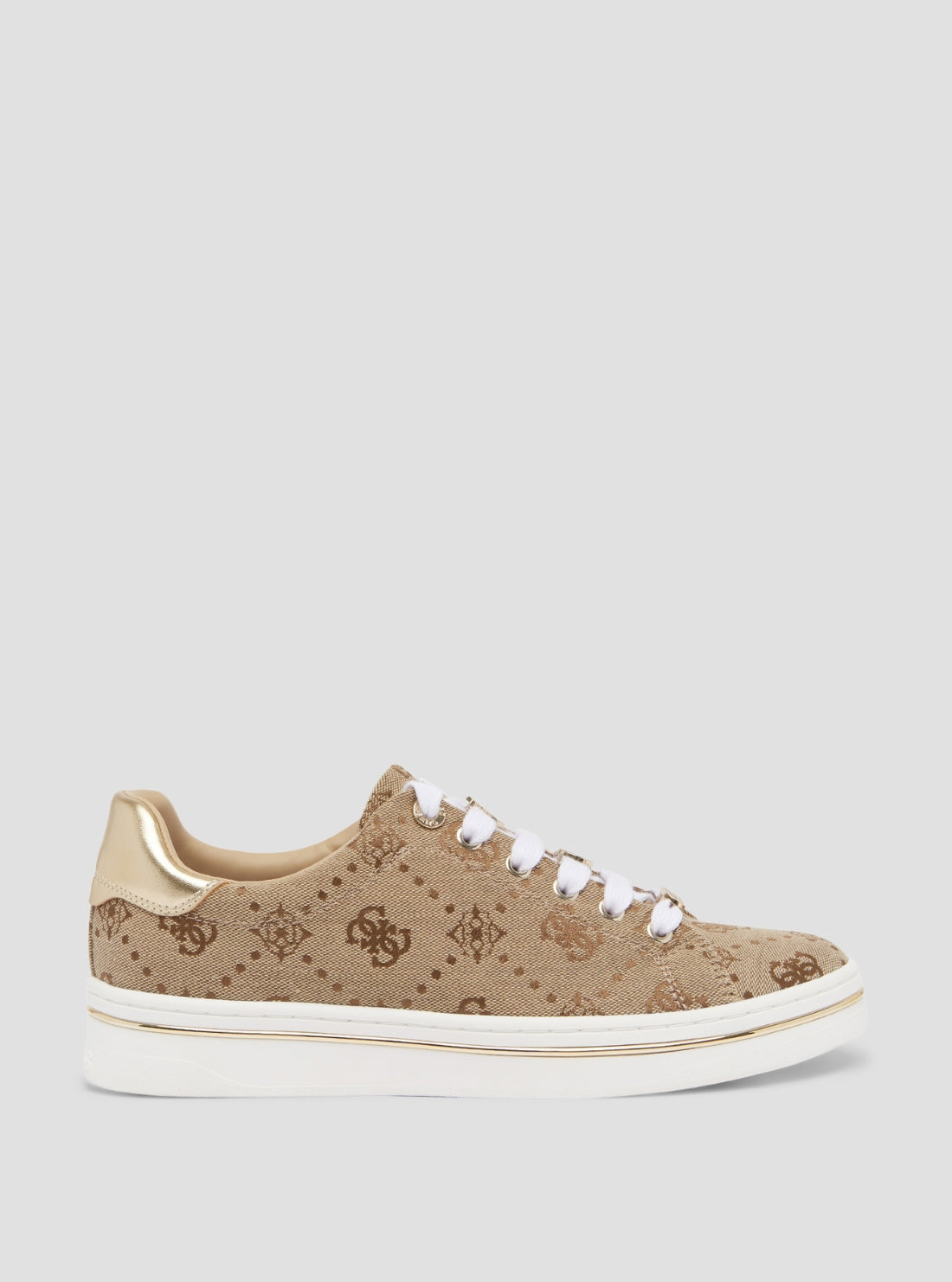 GUESS Footwear Brown Stasey2 Sneakers STASEY2 Side View