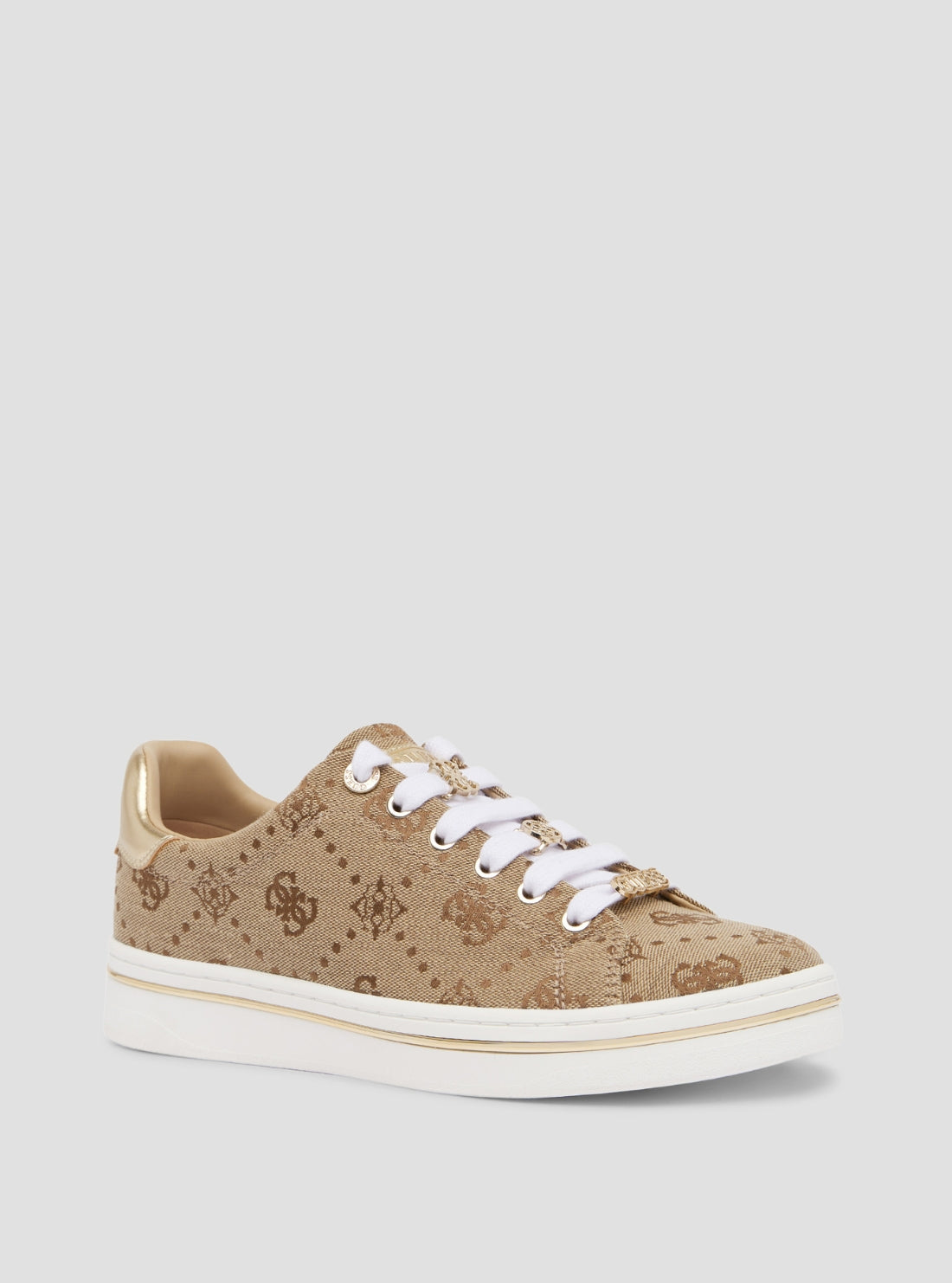 GUESS Footwear Brown Stasey2 Sneakers STASEY2 Front Side View