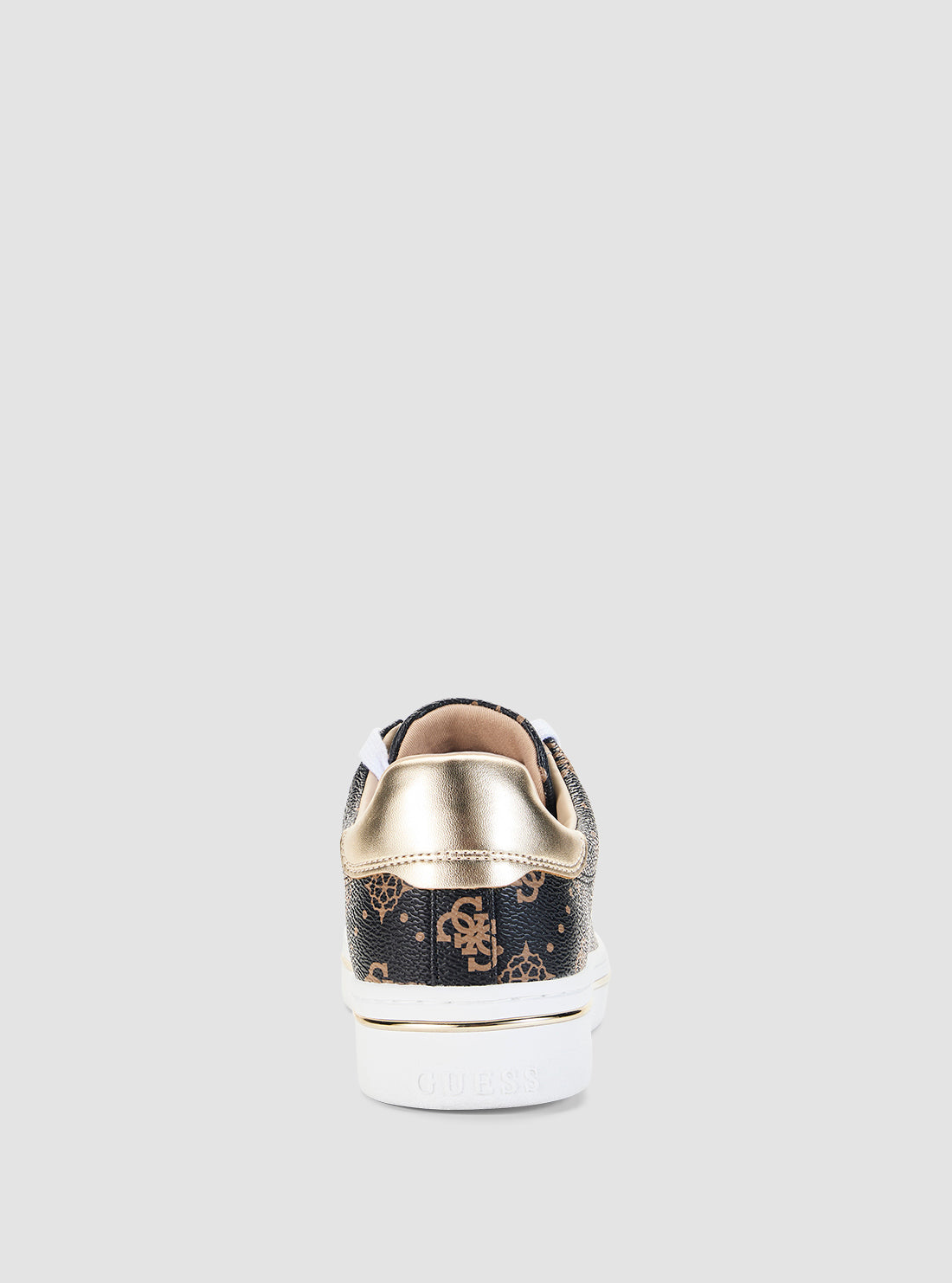 GUESS Footwear Brown Logo Stasey Sneakers STASEY3 Back View