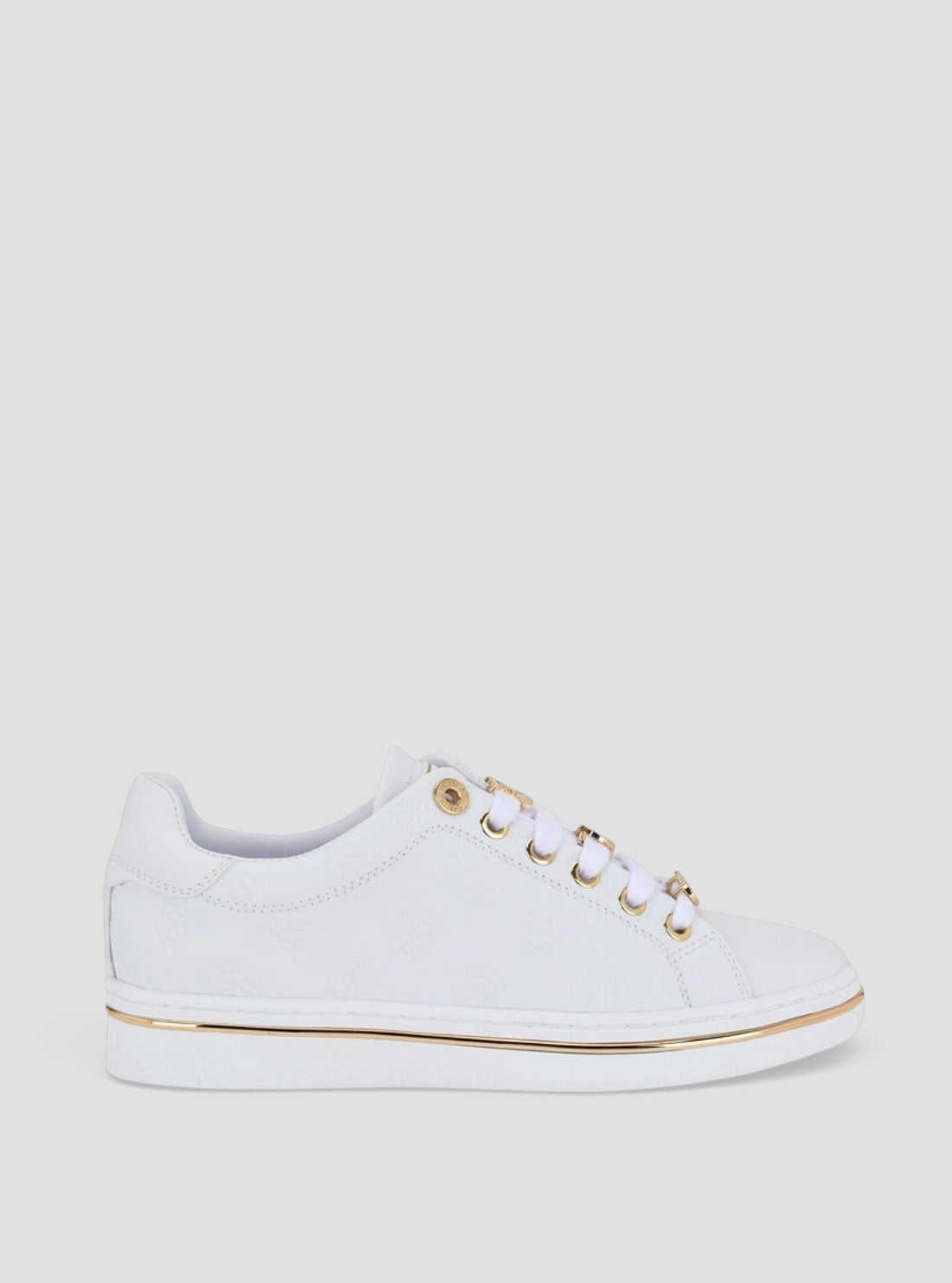 GUESS Footwear White Stasey Sneakers STASEY4 Sid View2