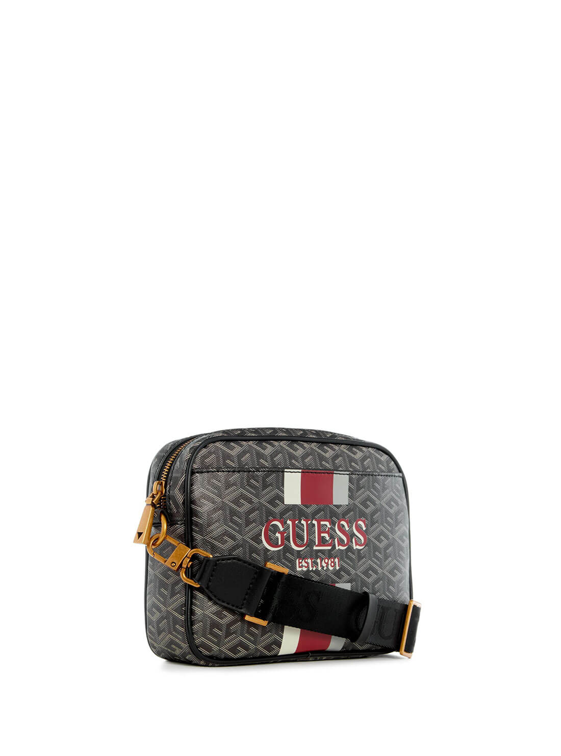 Charcoal Grey Logo Vikky Crossbody Camera Bag | GUESS Women's Handbags