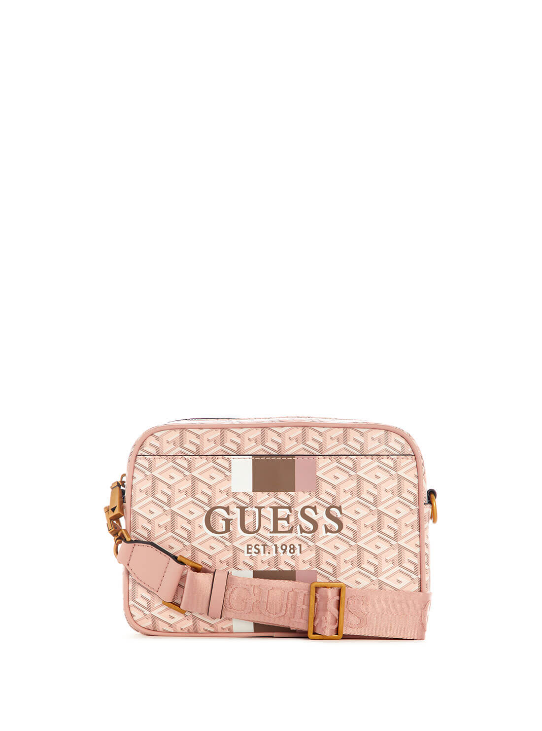 Pale Pink Vikky Crossbody Camera Bag | GUESS Women's Handbags | front view