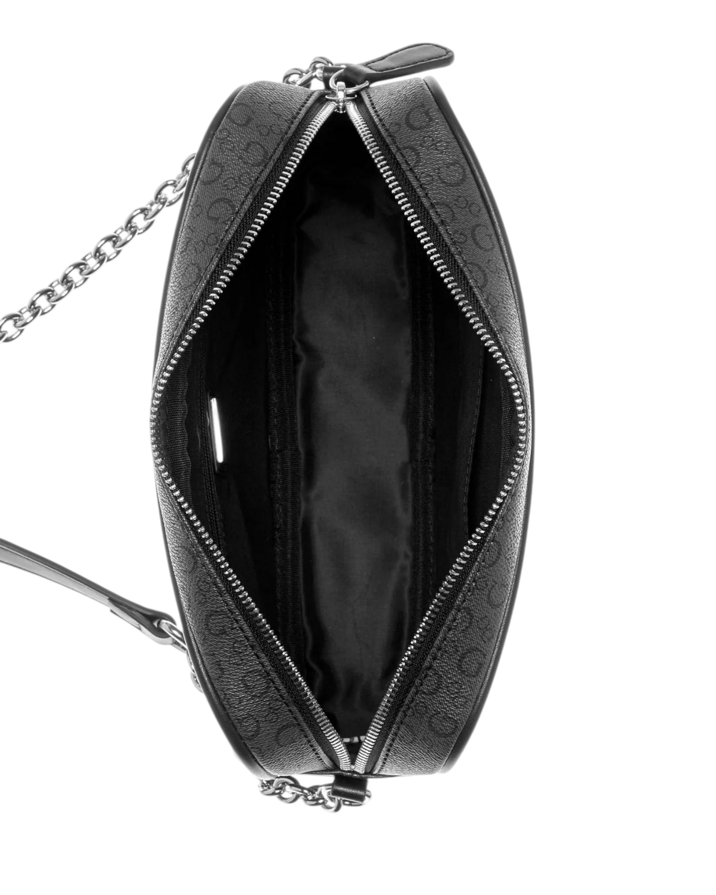 Black Logo Creswell Crossbody Top Zip