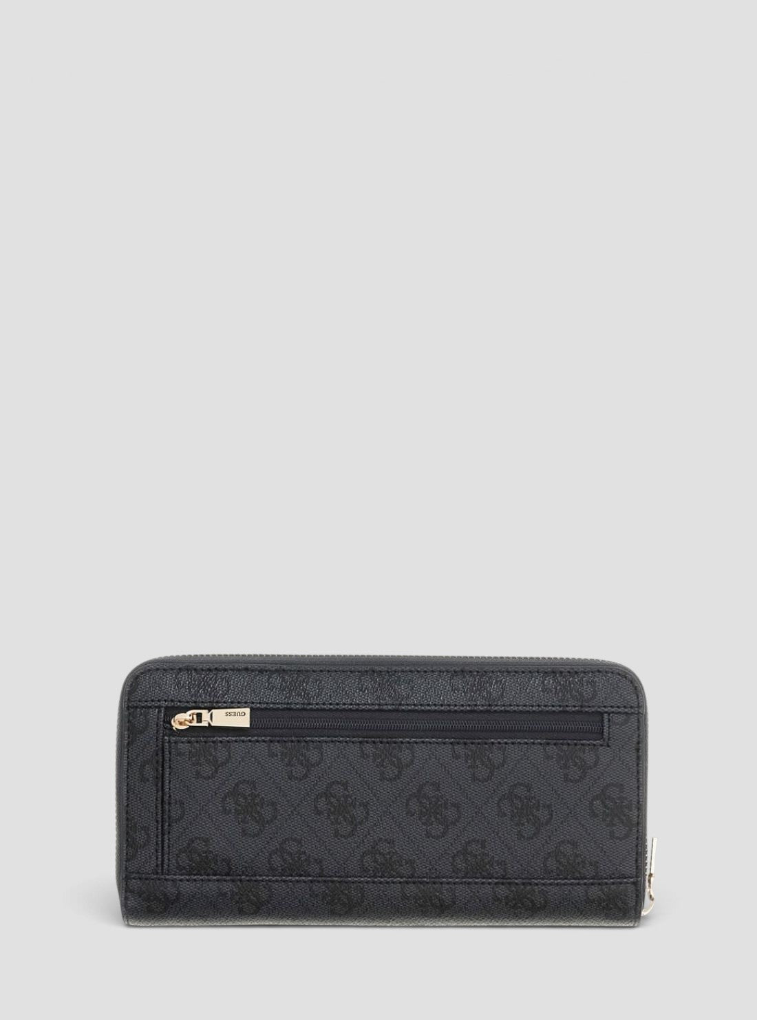 GUESS Womens Black Logo Cynthia Large Zip Around Wallet SG2630146 Back View