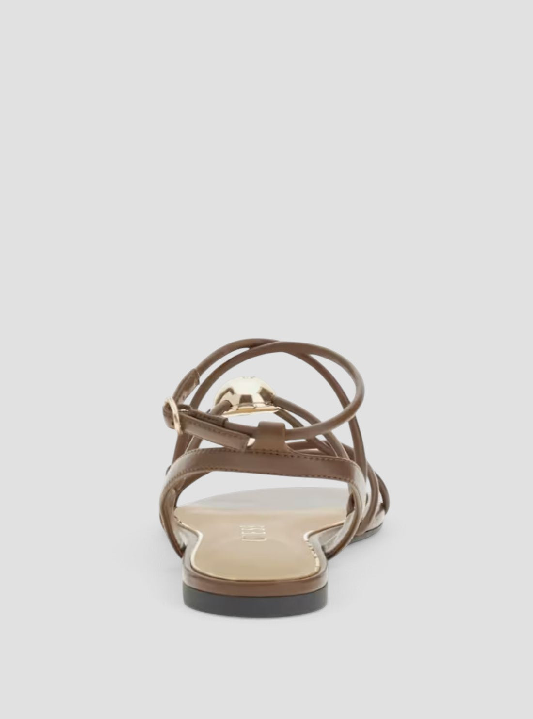 GUESS Womens Brown Tabenn Flat Sandals TABENN Back View