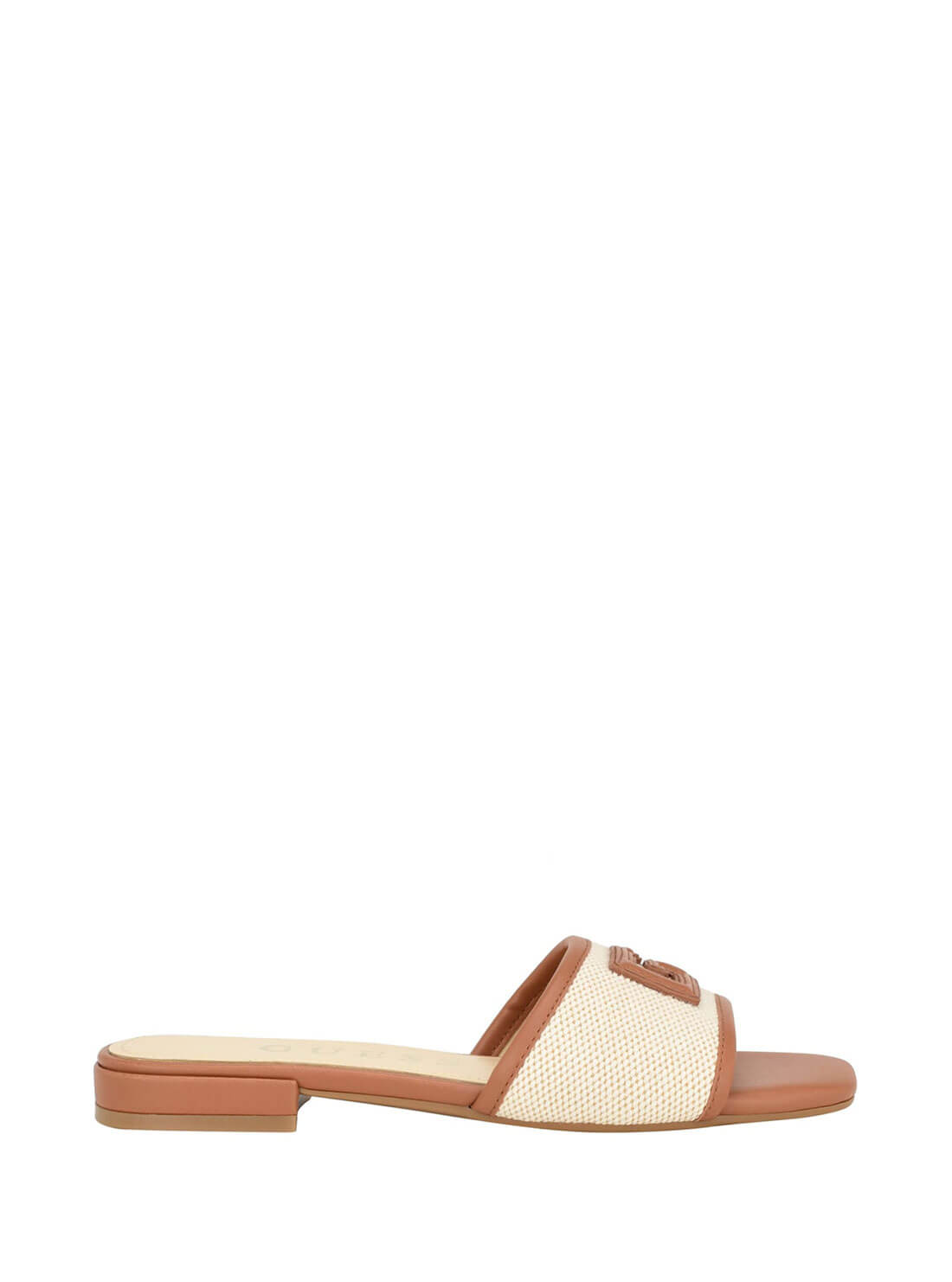Tan Tampa Slide Sandals | GUESS Women's Shoes | side view