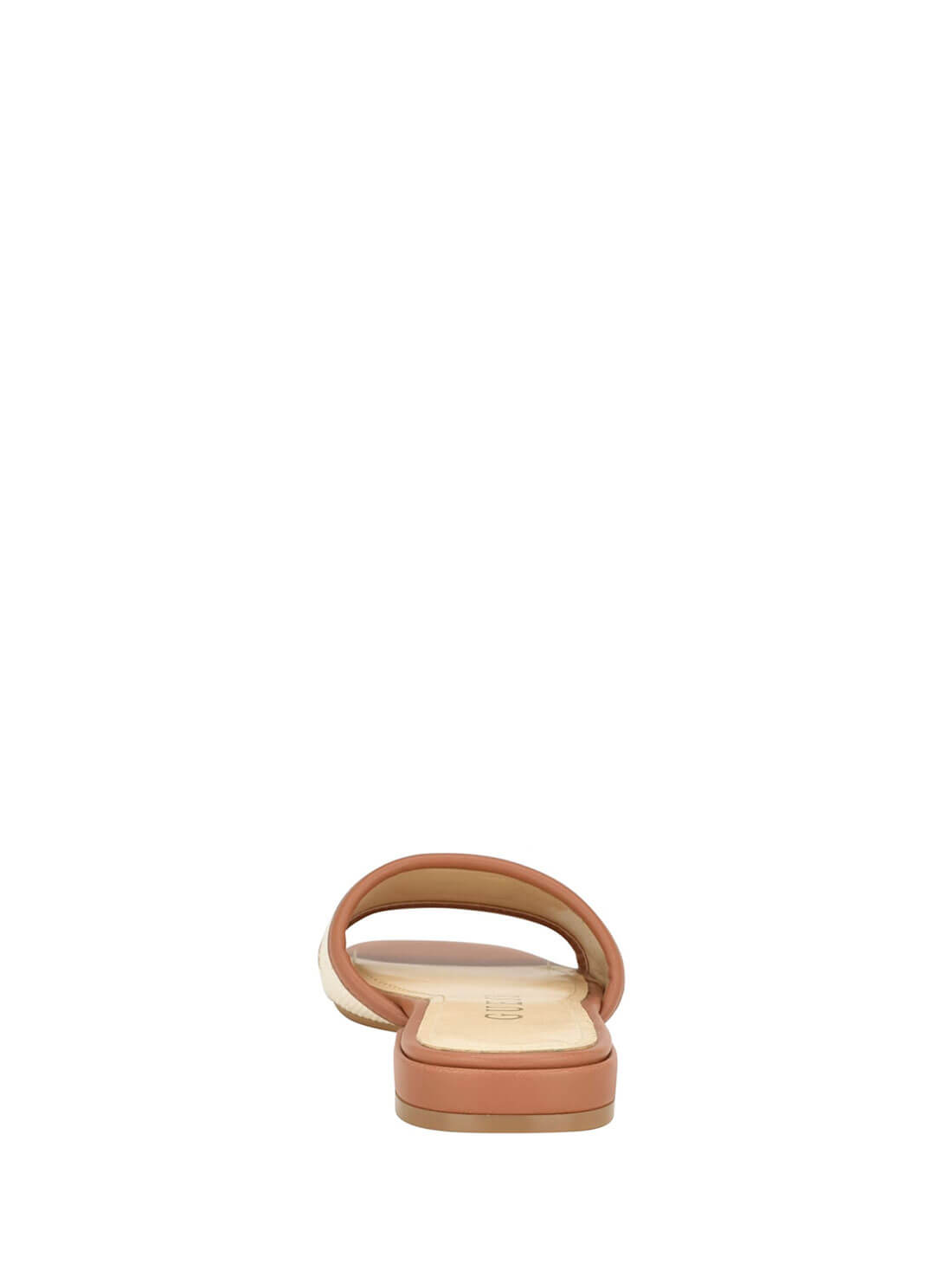 Tan Tampa Slide Sandals | GUESS Women's Shoes | back view