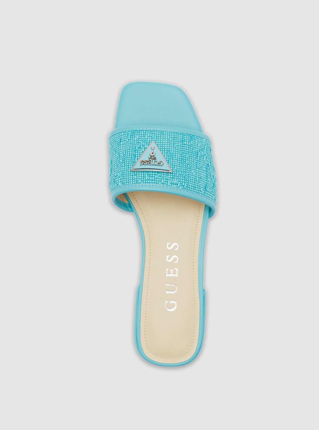 Guess Sliders Size Uk GUESS Women's Triangle Logo Beach Slides