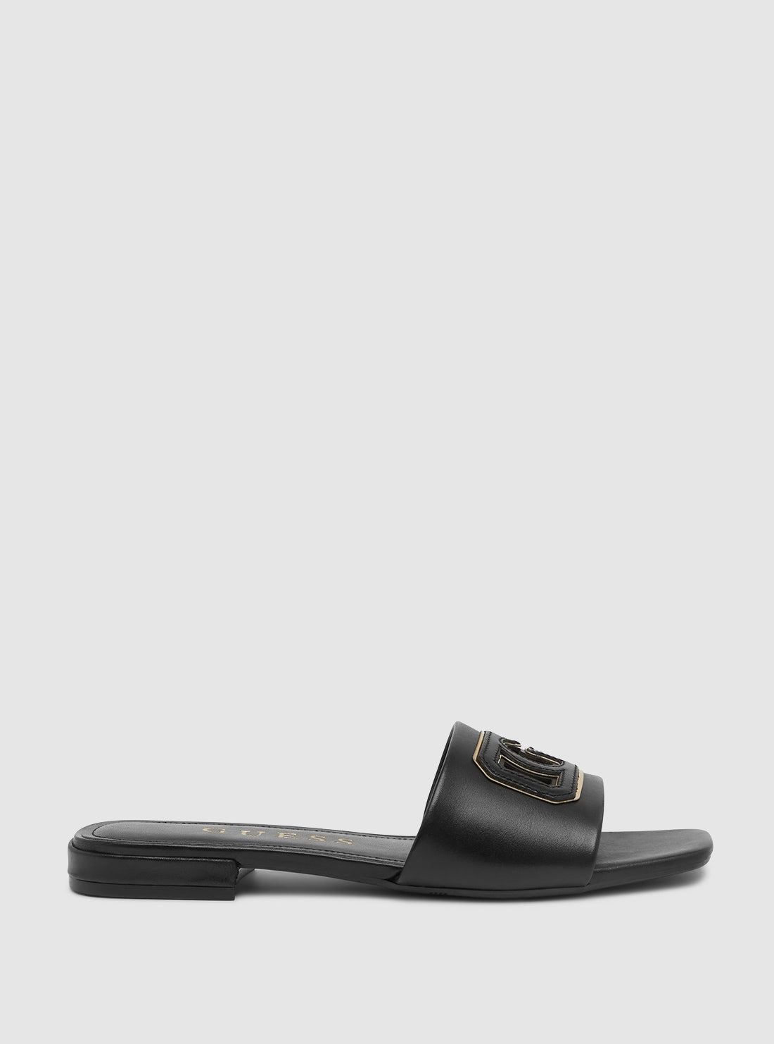 GUESS Womens Footwear Black Tarisha Slide Sandals TARISHA-2 Side View