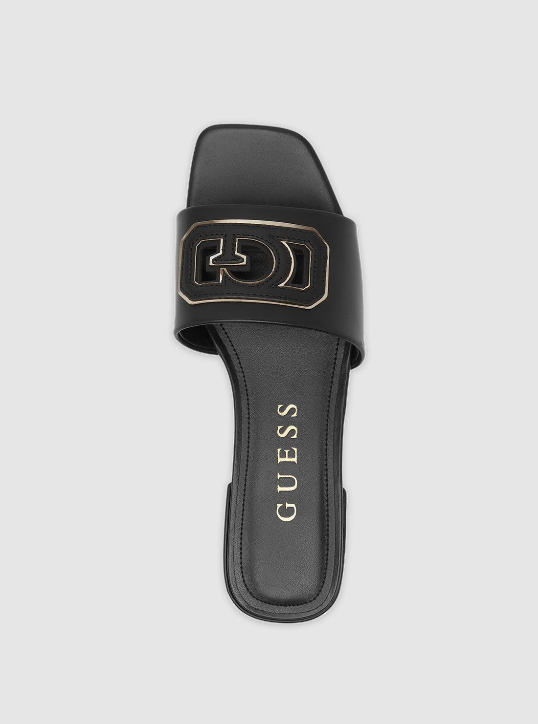 GUESS Womens Footwear Black Tarisha Slide Sandals TARISHA-2 Top View