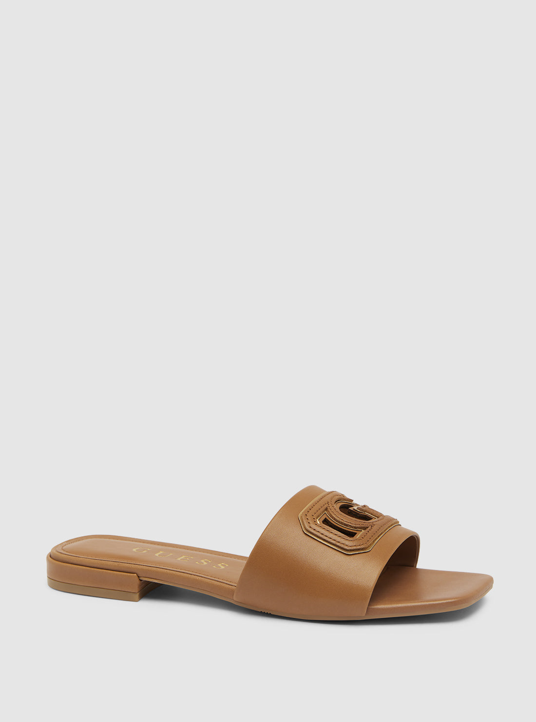 Brown Tarisha Slide Sandals GUESS