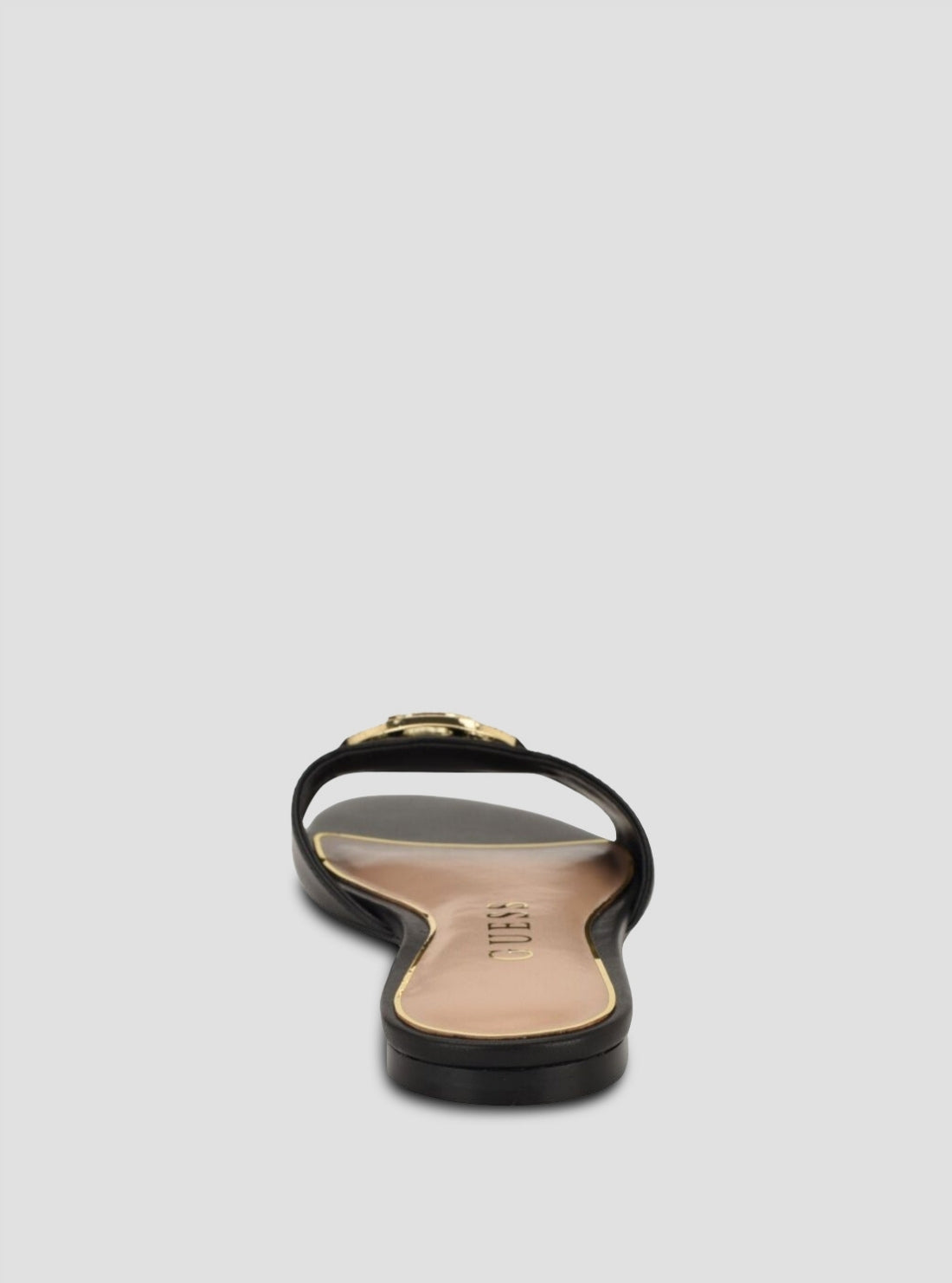 GUESS Footwear Black Tashcy Flat Sandals TASHCY Back View
