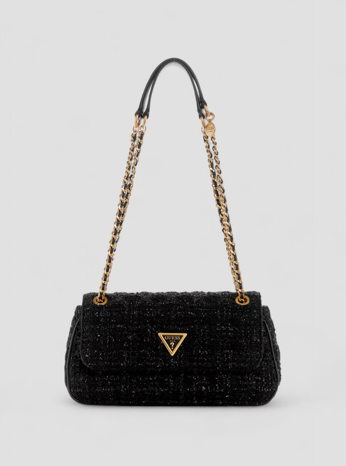 GUESS Womens Black Giully Crossbody Bag TB874821 Front View