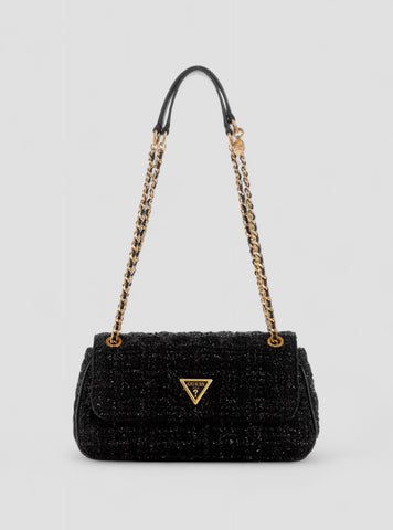 GUESS Womens Black Giully Crossbody Bag TB874821 Front View