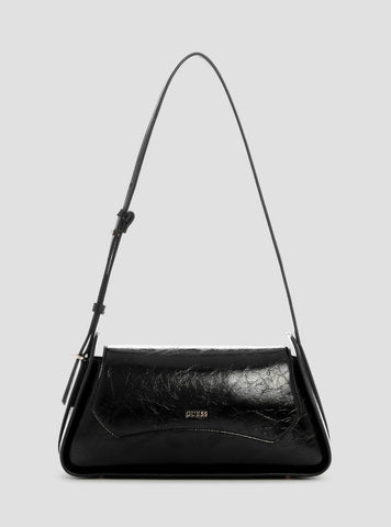 Black Xena Flap Shoulder Bag