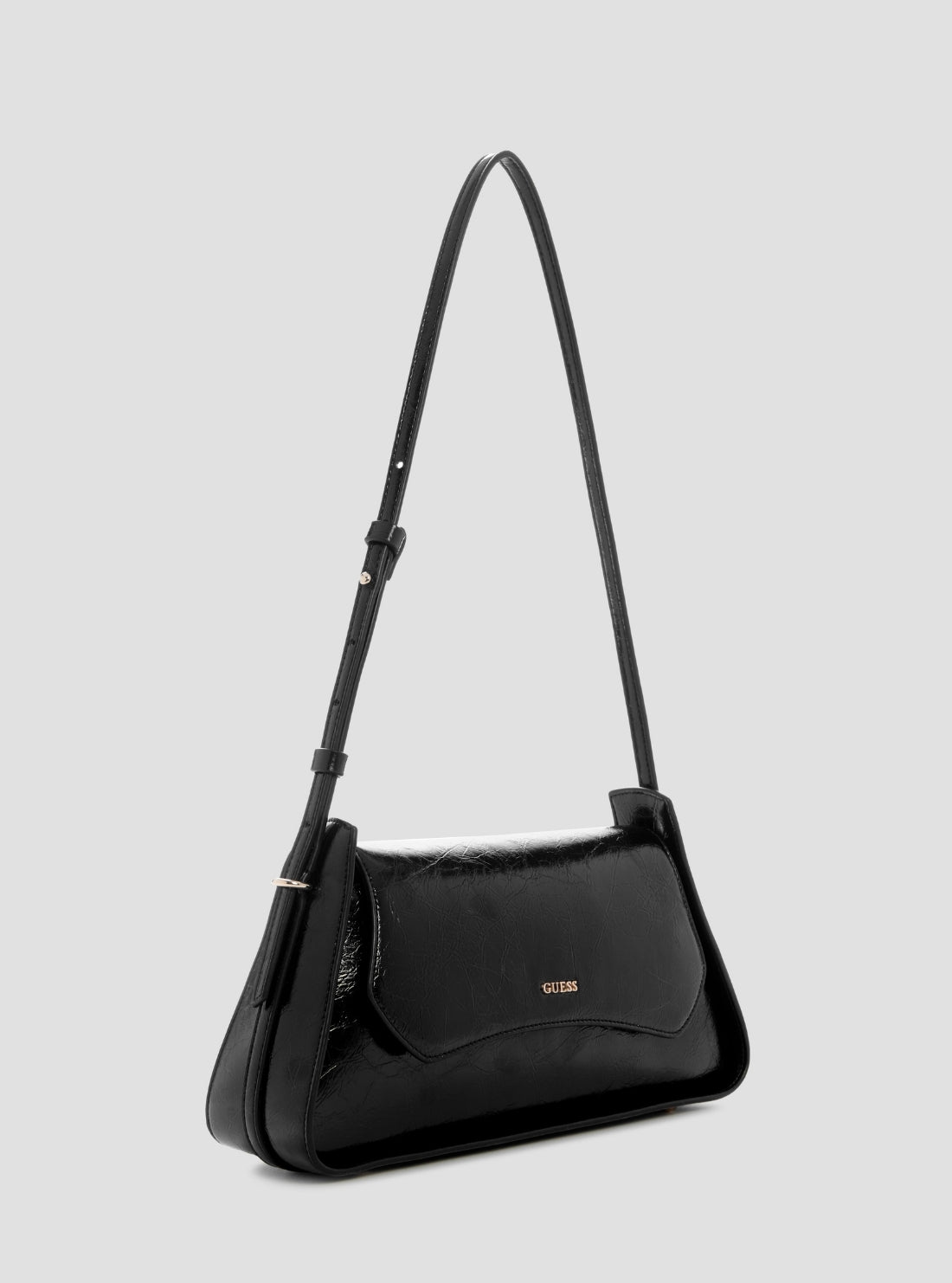 Black Xena Flap Shoulder Bag