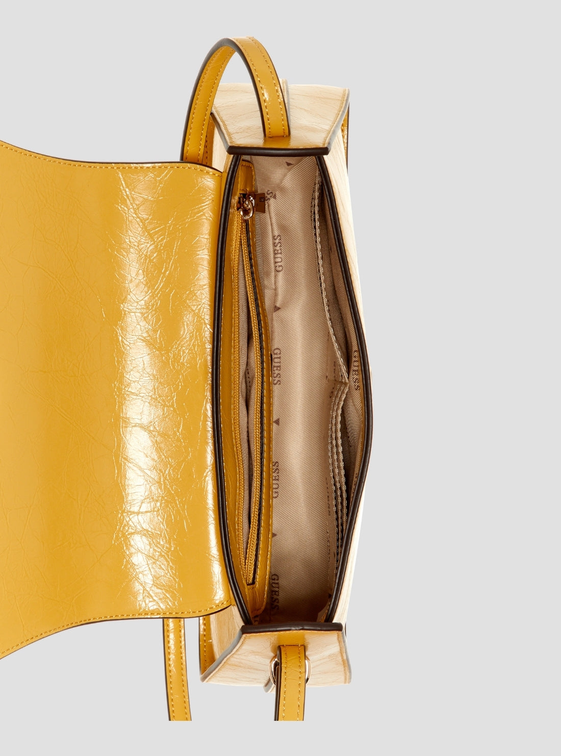 Yellow Xena Flap Shoulder Bag