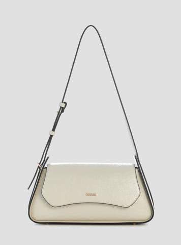 Light Taupe Xena Flap Shoulder Bag