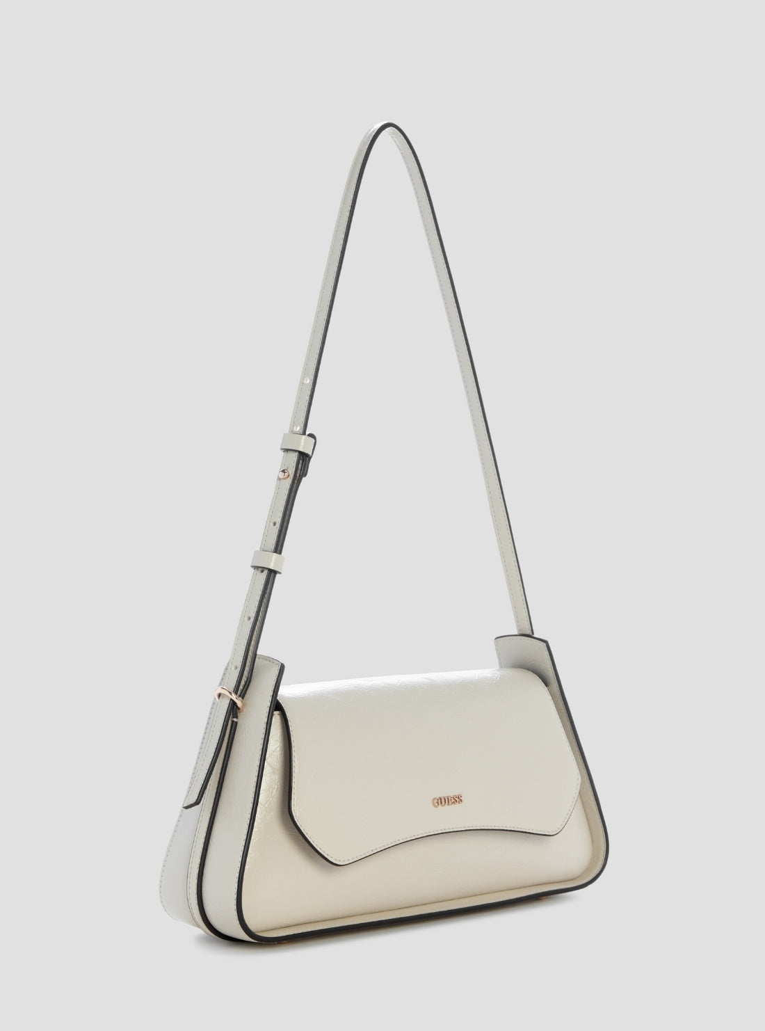 Light Taupe Xena Flap Shoulder Bag
