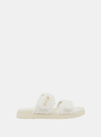 White Teall Slide Sandals