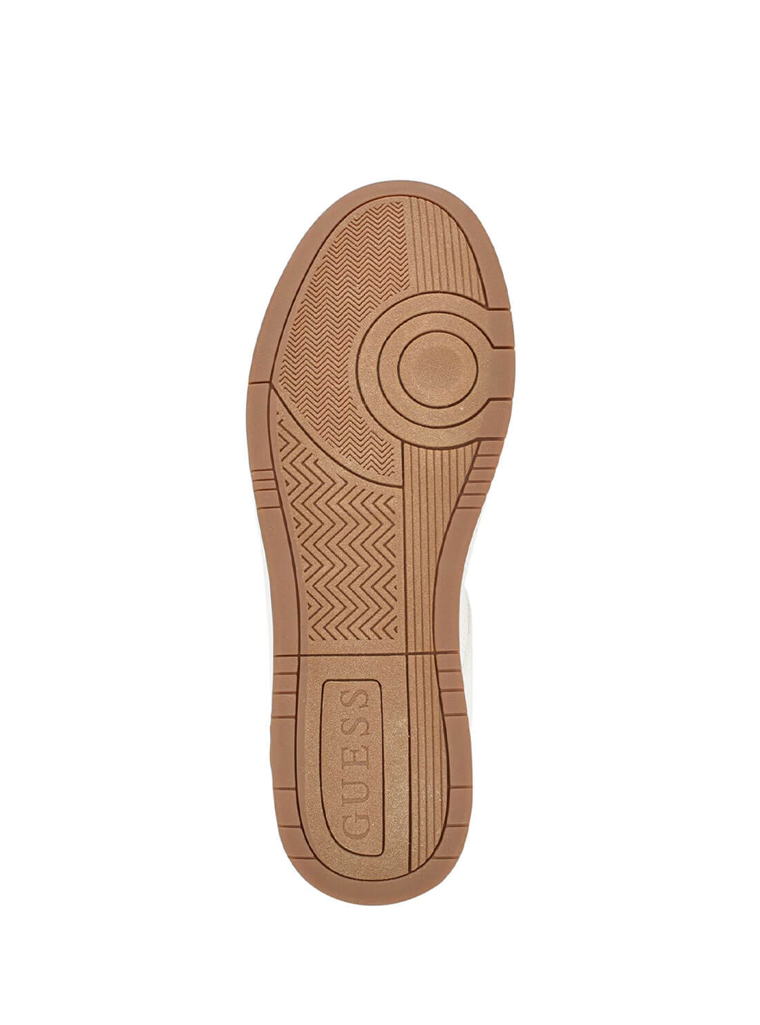 White Tempo Sneakers | GUESS Men's Shoes | bottom view