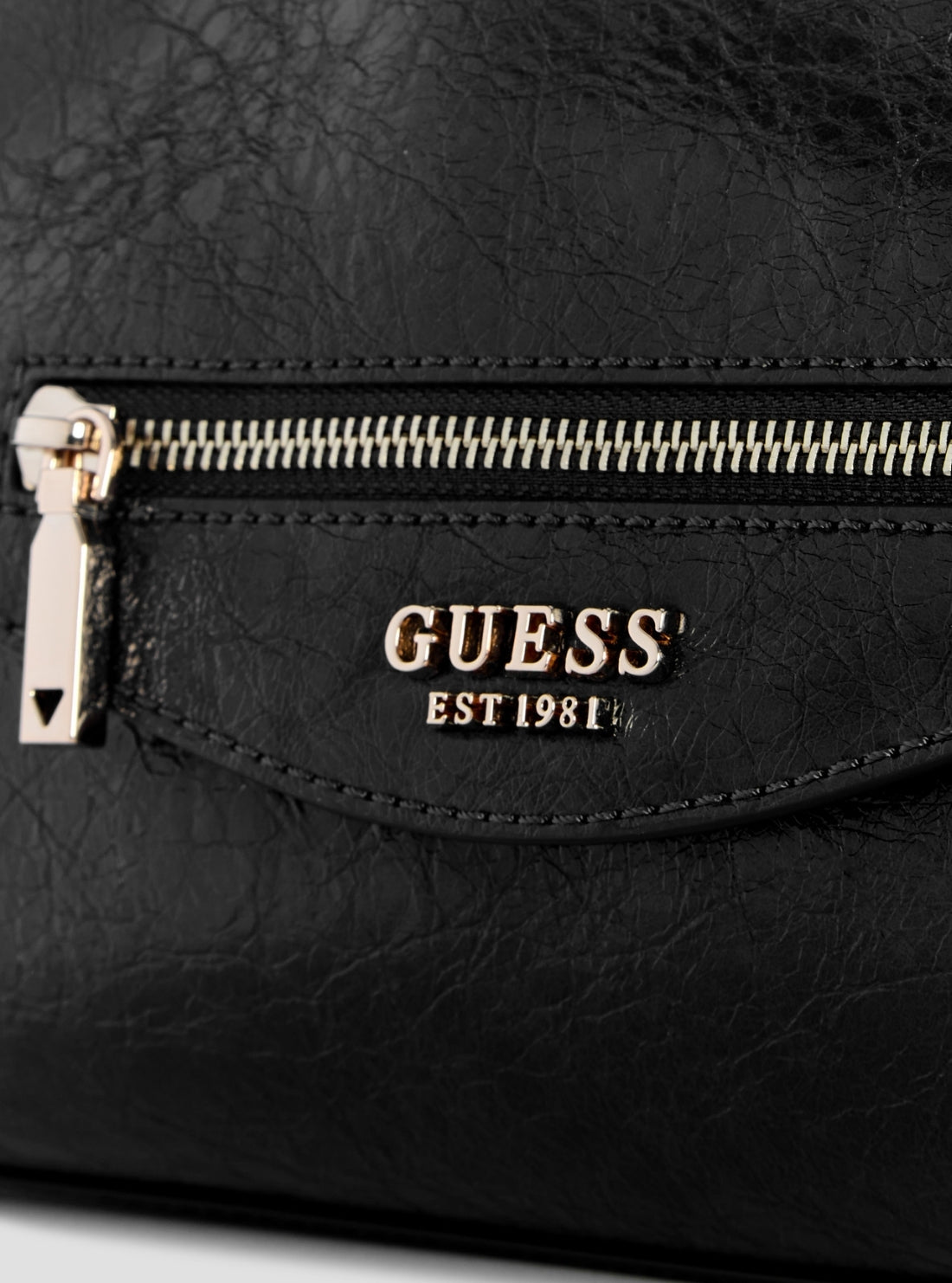 GUESS Womens Black Antonia Convertible Crossbody Flap Bag TG218321 Detail View
