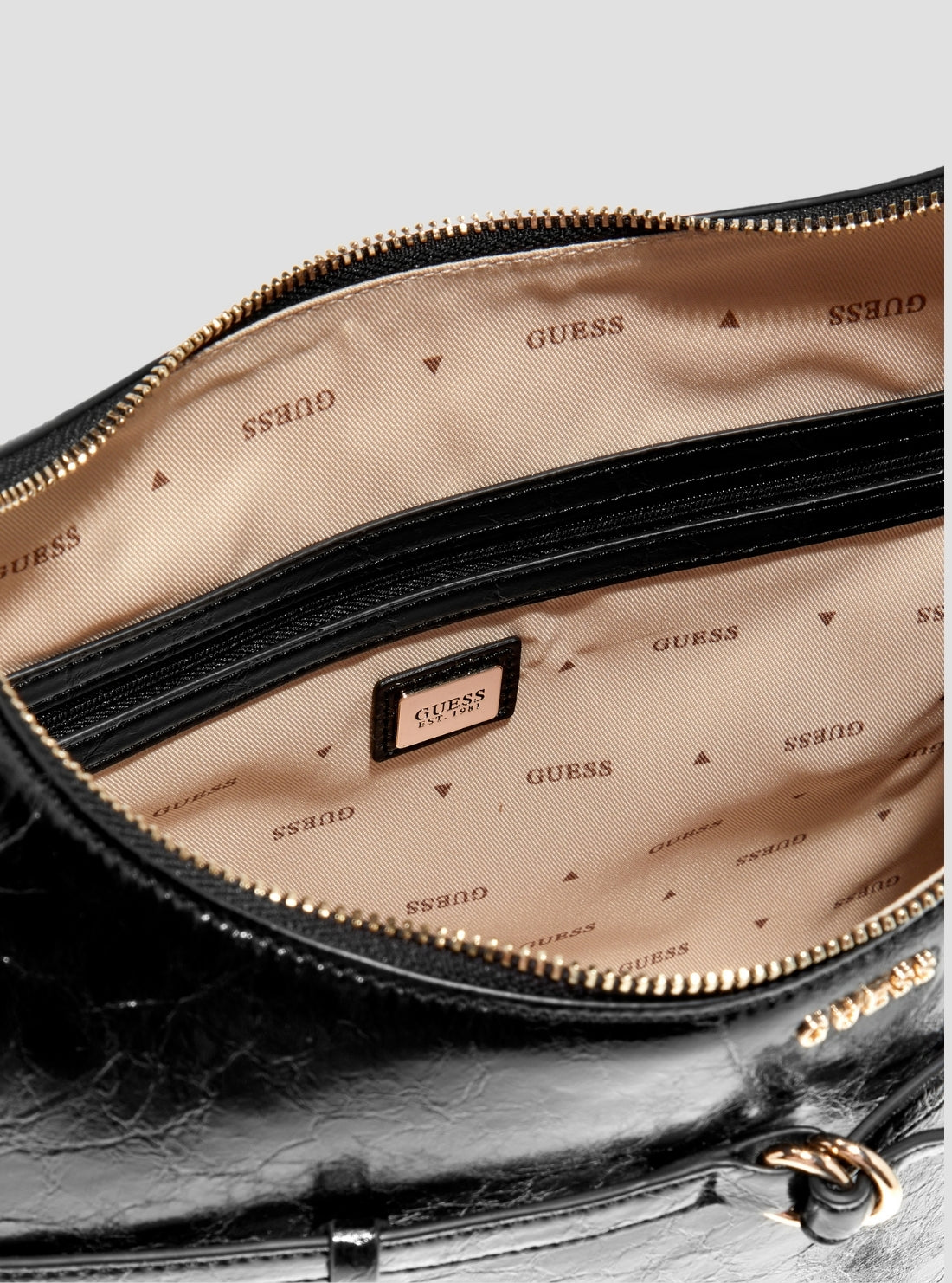 GUESS Womens Black Taylor Hobo Bag TG232501  Detail View